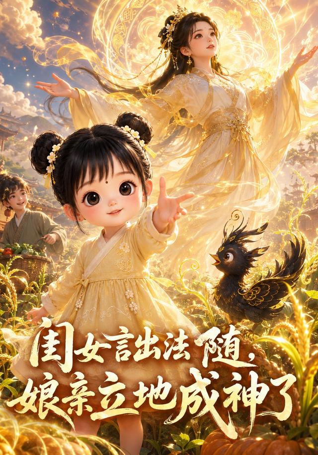 闺女言出法随,娘亲立地成神了AI短剧封面图